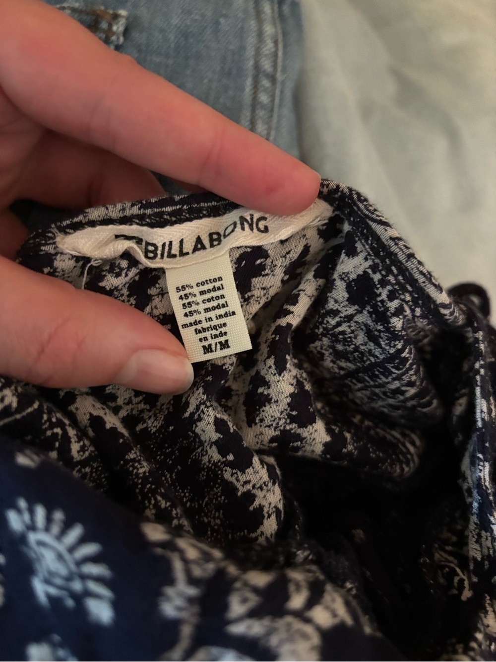 Billabong Navy and White Patterned Sundress - Mini dress - summer, Beachy - Picture 3 of 3
